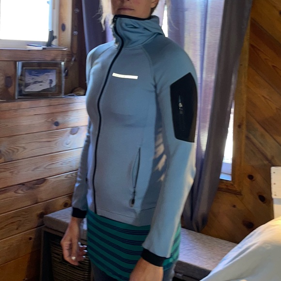 Adidas terrex ski-mo fleece hooded jacket - Picture 3 of 9